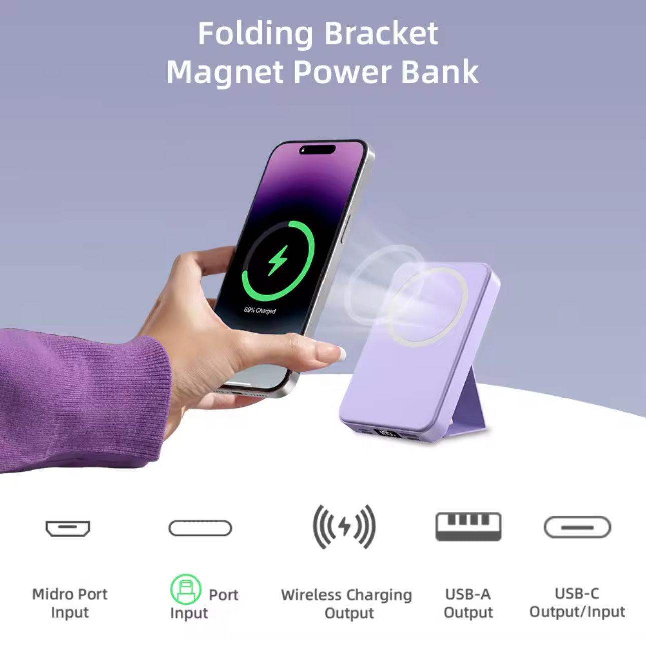 Slim Powerbank für Magsafe 10.000 mAh